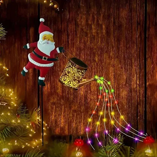 🎅 Santa's Magical Solar Watering Can Light ✨