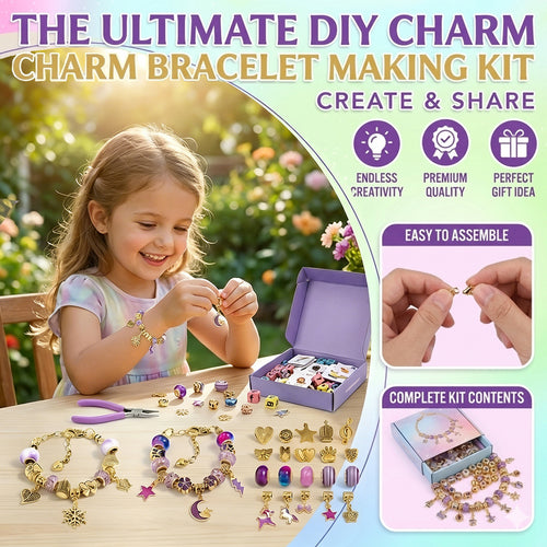 The Ultimate DIY Charm Bracelet Making Kit with Gift Bag
