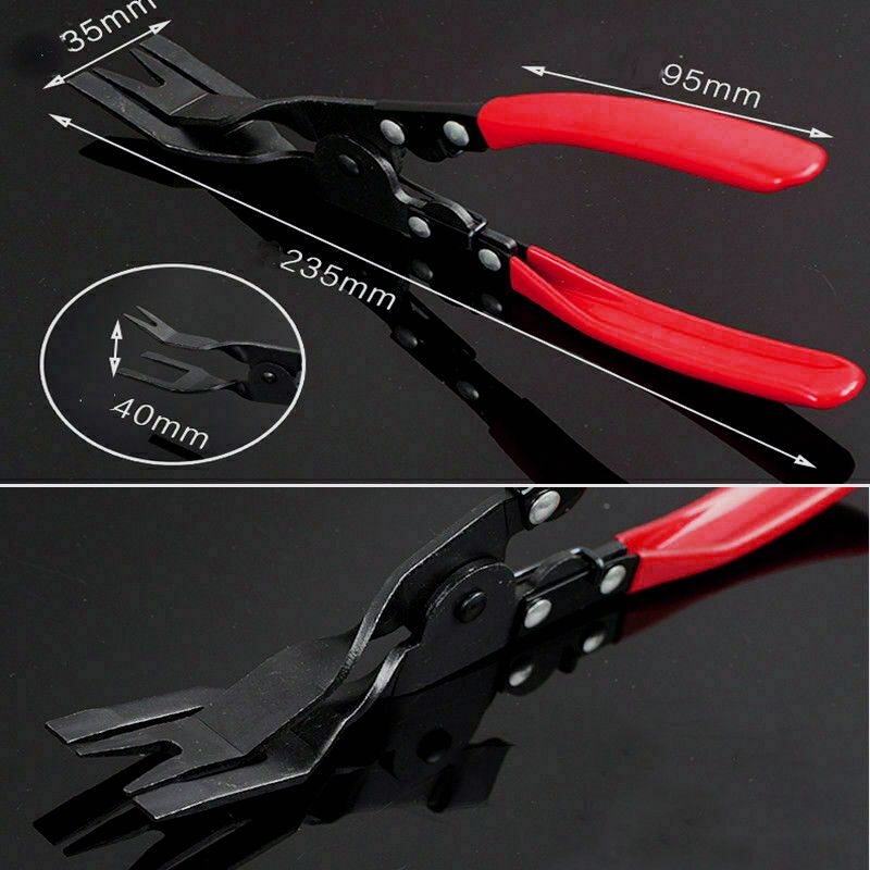 🔧 Auto Trim Panel Clip Removal Pliers | Heavy-Duty 🚙 Spring-Loaded Fastener & Door Upholstery Clip Remover Tool for Car Interior & Exterior