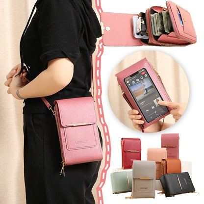 ODEIUN™ | Secure Anti-Theft Crossbody with Smart Touch-Screen Window